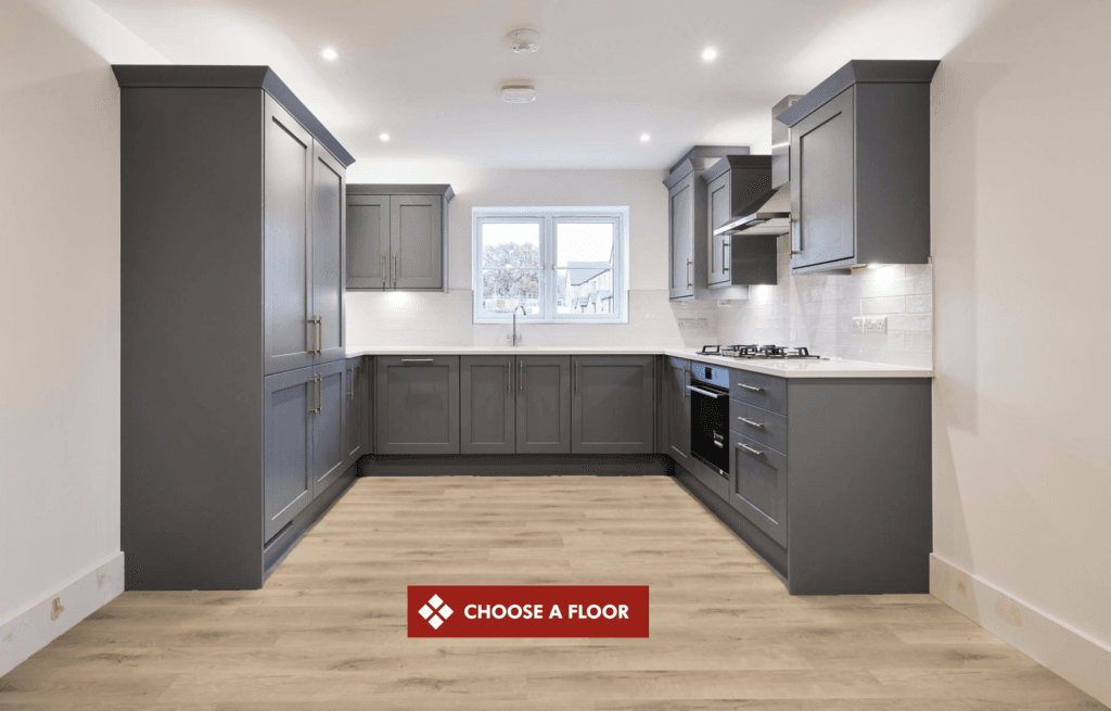 Plot 4's kitchen with flooring provided by Invictus's flooring simulator